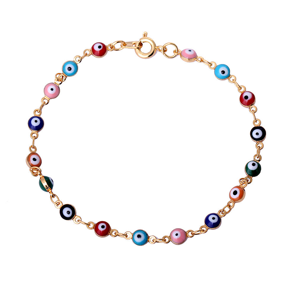 Retro eyes eyeball infinity bracelet