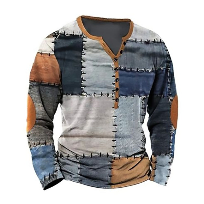 Men's Long Sleeve Digital Printing