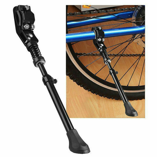 Road Bike Mountain Bicycle Adjustable Metal Bike Side Kickstand Black