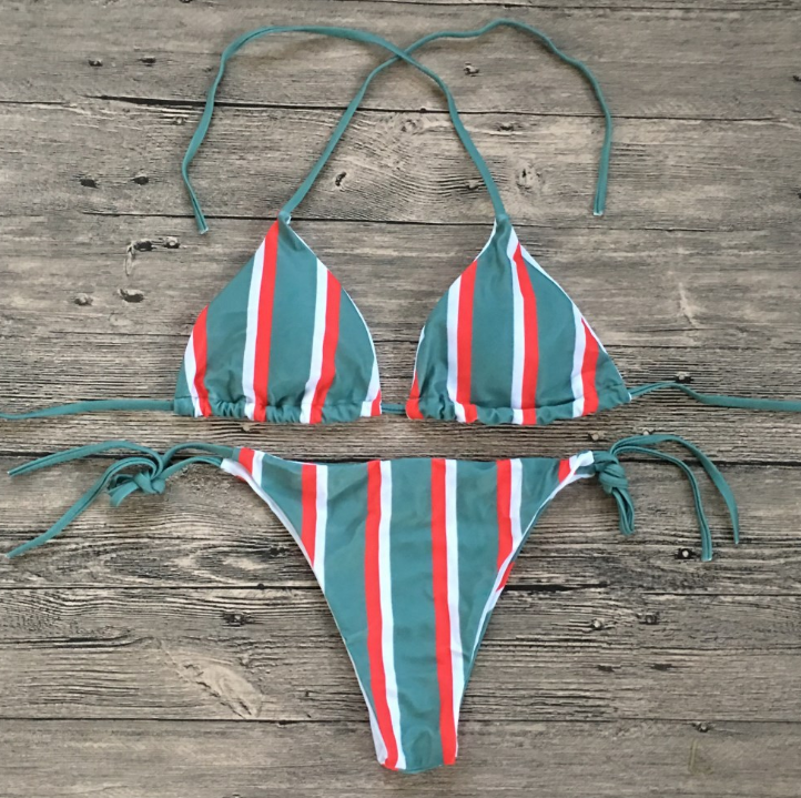 European and American sequins sexy bikini split swimsuit ladies