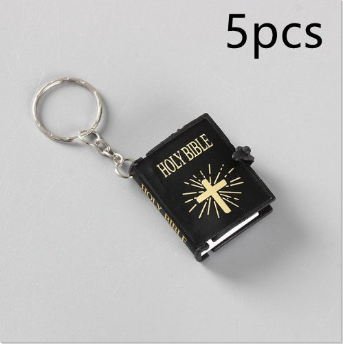 Mini HOLY Bible Keychain | Religious Christian Jesus Cross Key Chain